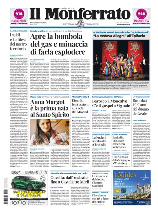 Il Monferrato - Edizione 1 del 06/01/2026